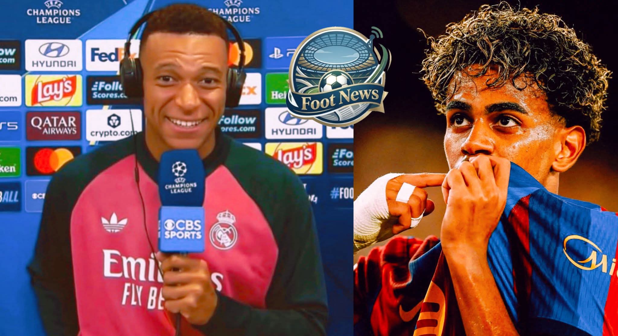 Kylian Mbappé sur la question de savoir si Lamine Yamal menace ses chances au Ballon d’Or :